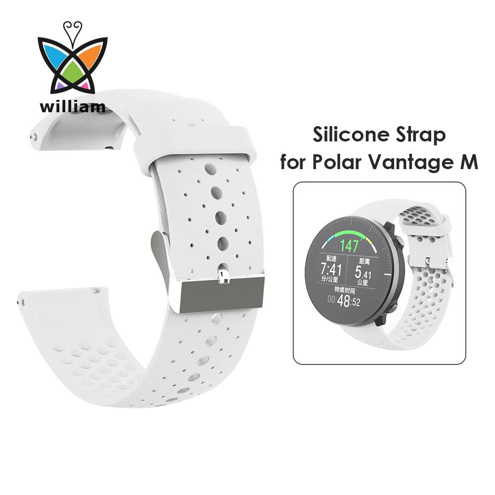 Dây Đeo Thay Thế Bằng Silicone Không Độc Hại 6 Màu Cho Polar Vantage M