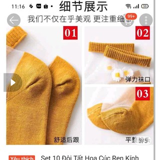 Vớ ren hình hoa cúc loại 1