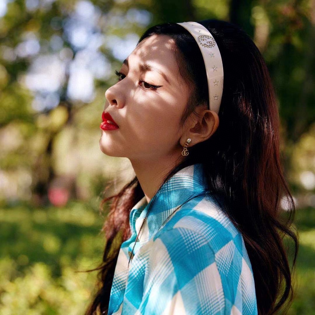 Khuyên tai hình logo Gucci bằng bạc 925 dạng treo thời trang Hàn Quốc đơn giản cho nữ