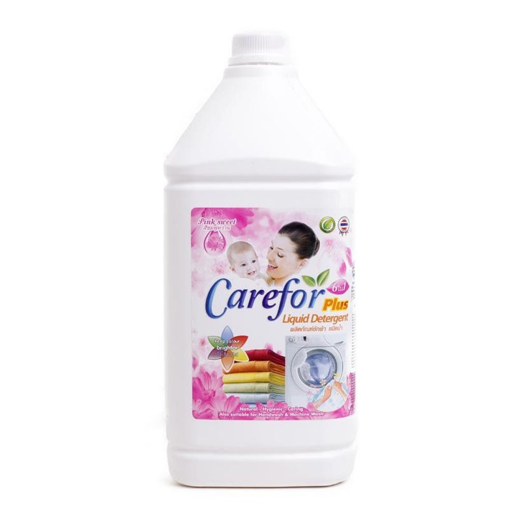 Nước Giặt Xả Đậm Đặc Hương Hoa Hồng Carefor Plus 6 in 1 Pink Sweet Chai 3500ml