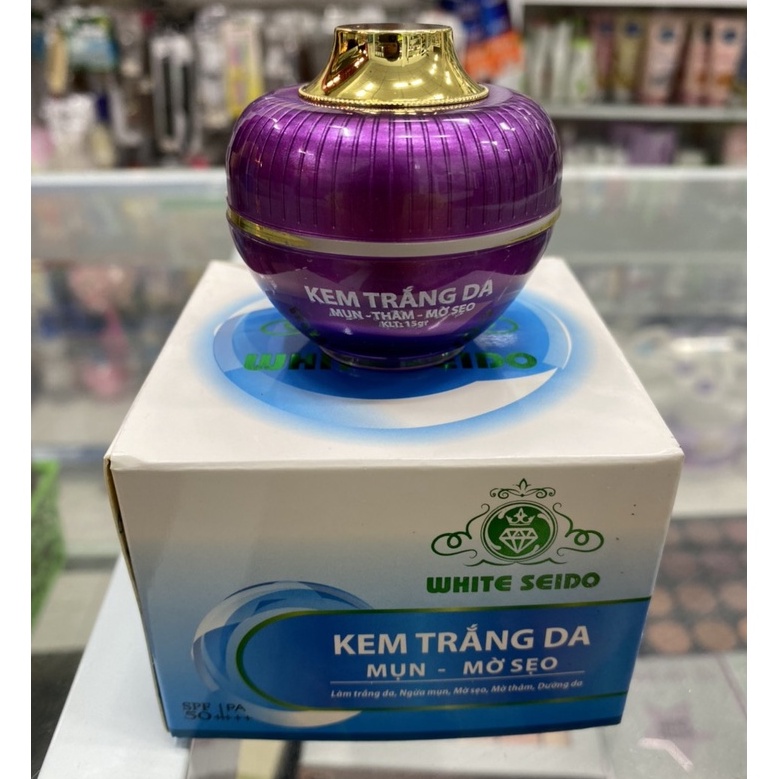 KEM WHITE SEIDO SẠCH MỤN TRẮNG DA MỜ SẸO 25GR