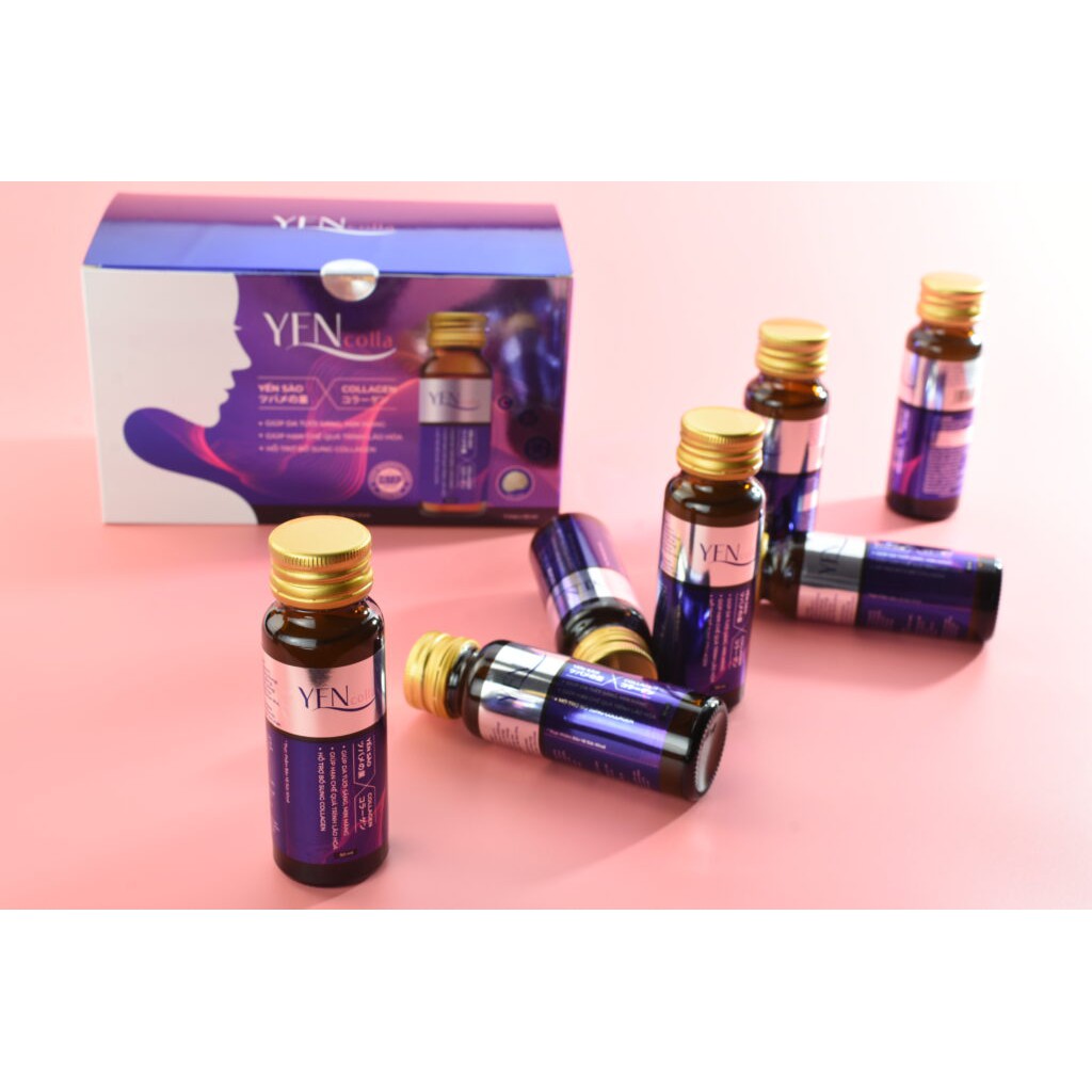 Nước Uống Collagen YENCOLLA - collagen dạng chai nước uống - Hộp 7 Chai