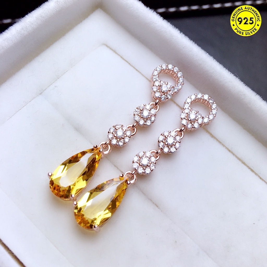 (MỚI) Bông tai dài đính đá sang trọng