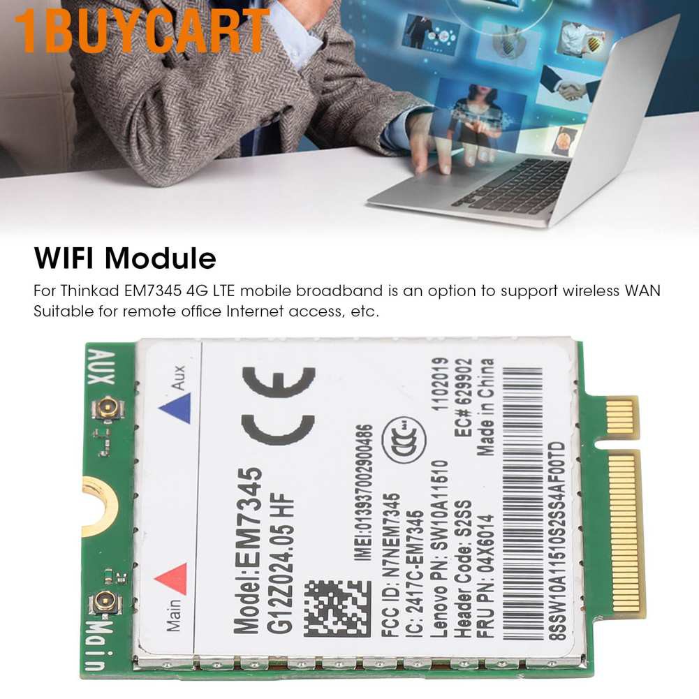 Card Mạng Wifi Không Dây 4g Ngff M2 802.11n Cho Lenovo Em7345 | BigBuy360 - bigbuy360.vn