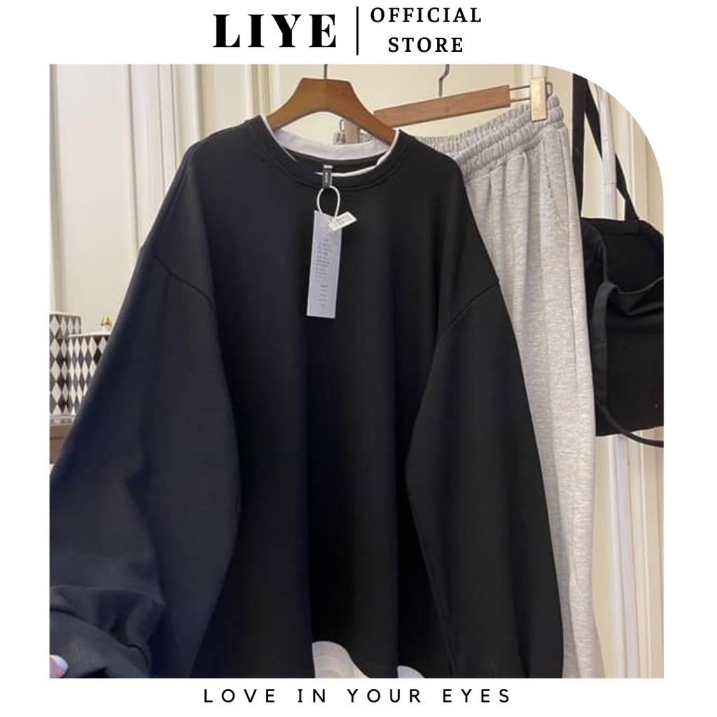 Áo sweater nỉ chân cua Quảng Châu xịn kèm ảnh thật cận chất - Liyeclothes