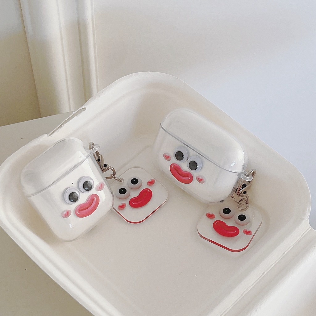 Vỏ Bảo Vệ Hộp Sạc Tai nghe không dây Airpods 1 2 3 Pro Hình Xúc Xích Hoạt Hình Chống Rơi Chống Bẩn