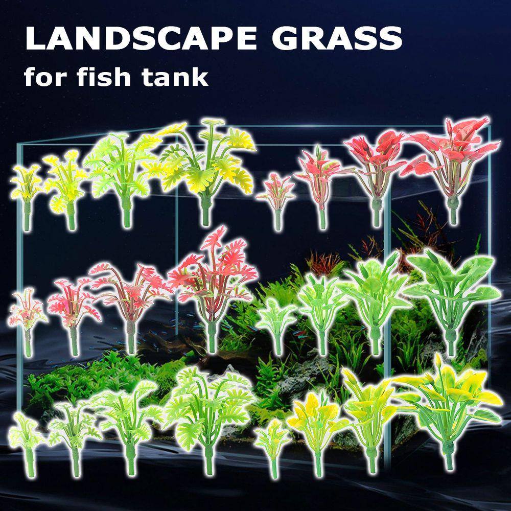 CONOPERY Đồ trang trí Bãi Cỏ Nhân Tạo Trang Trí Bể Cá