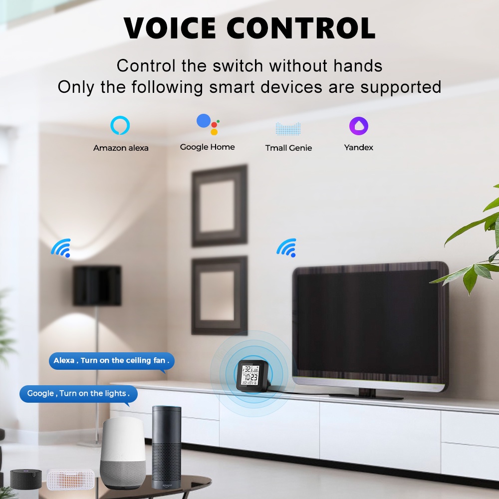 SMATRUL Điều Khiển Từ Xa Thông Minh Qua Wifi IR Cho Quạt Điều Hòa TV DVD Voice Alexa Google Home