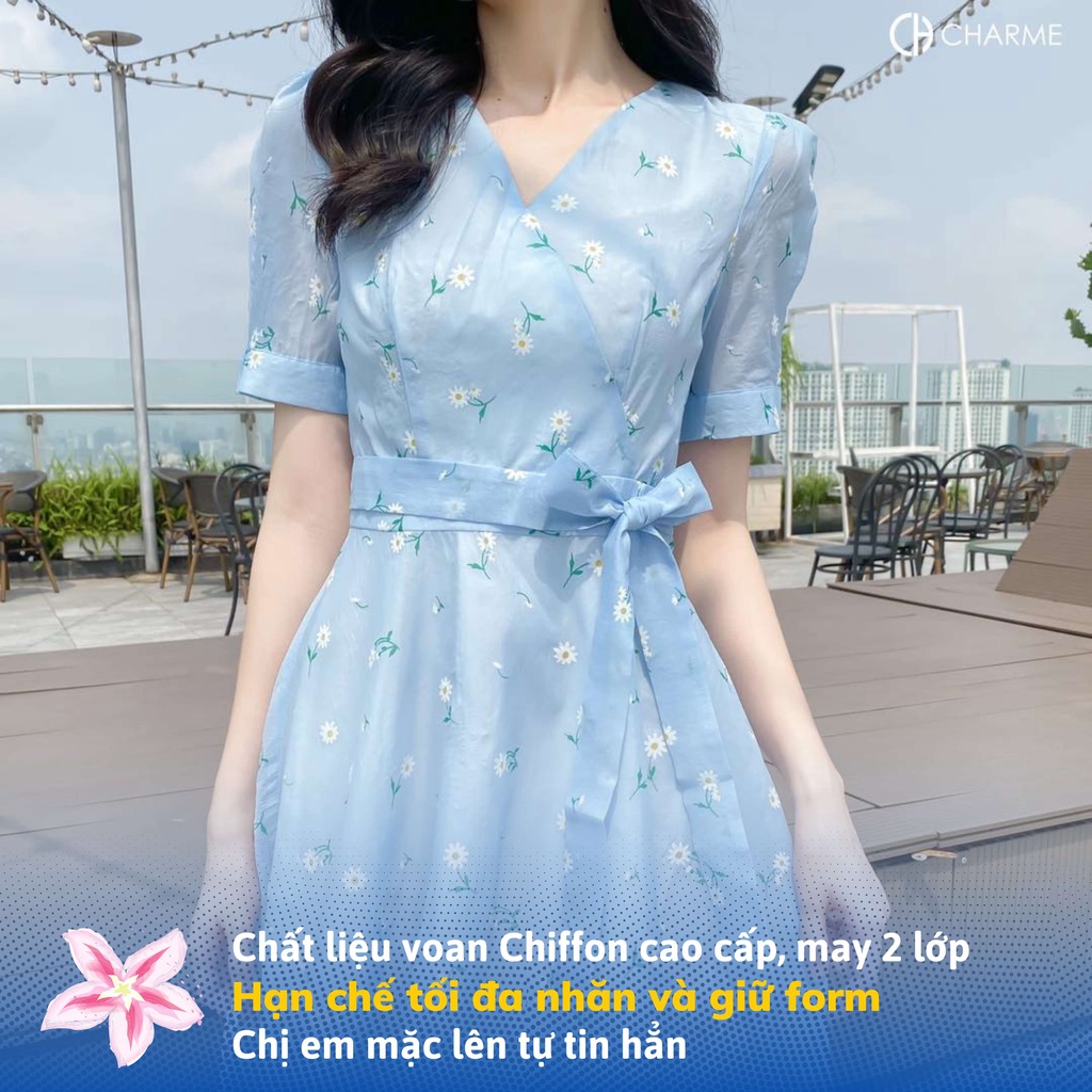 Váy voan nữ siêu ngọt ngào xanh nhẹ