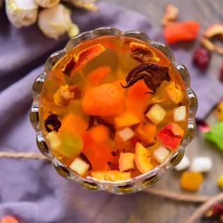 Trà Hoa Quả Sấy Khô Bali (Hoa Hibicus, quả sơn tra, trái cây nhiệt đới (chuối, đào, kiwi, táo, dứa, dâu) - Sắc Linh Trà