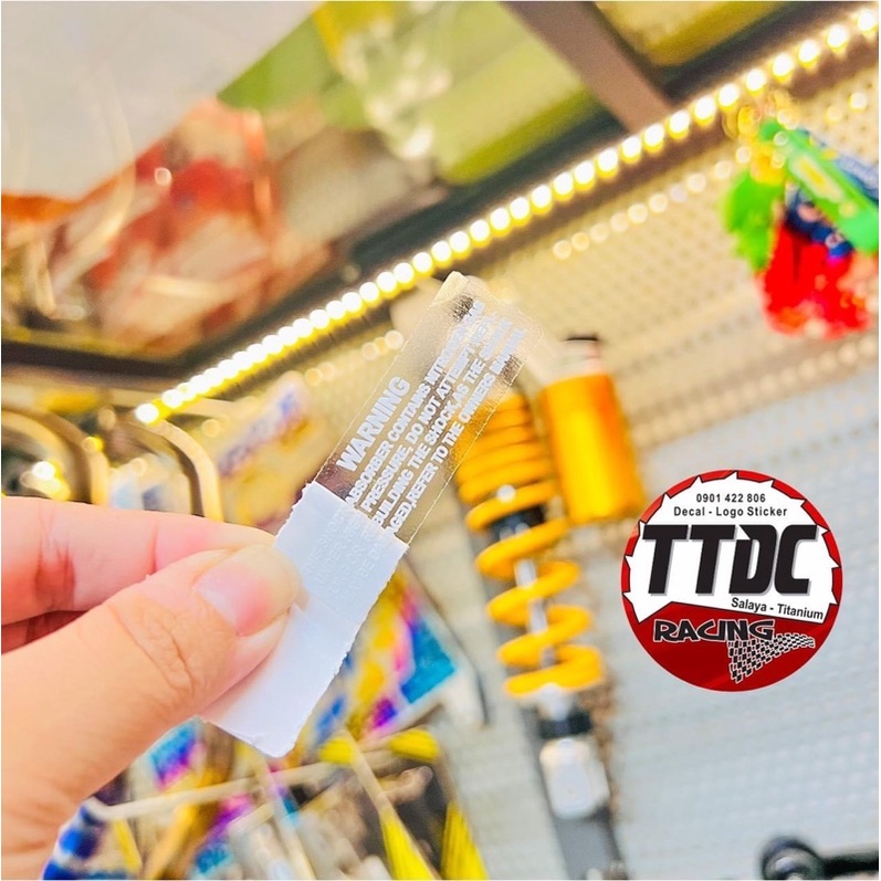 Tem Warning uv mực nổi trên mọi nền màu ✌