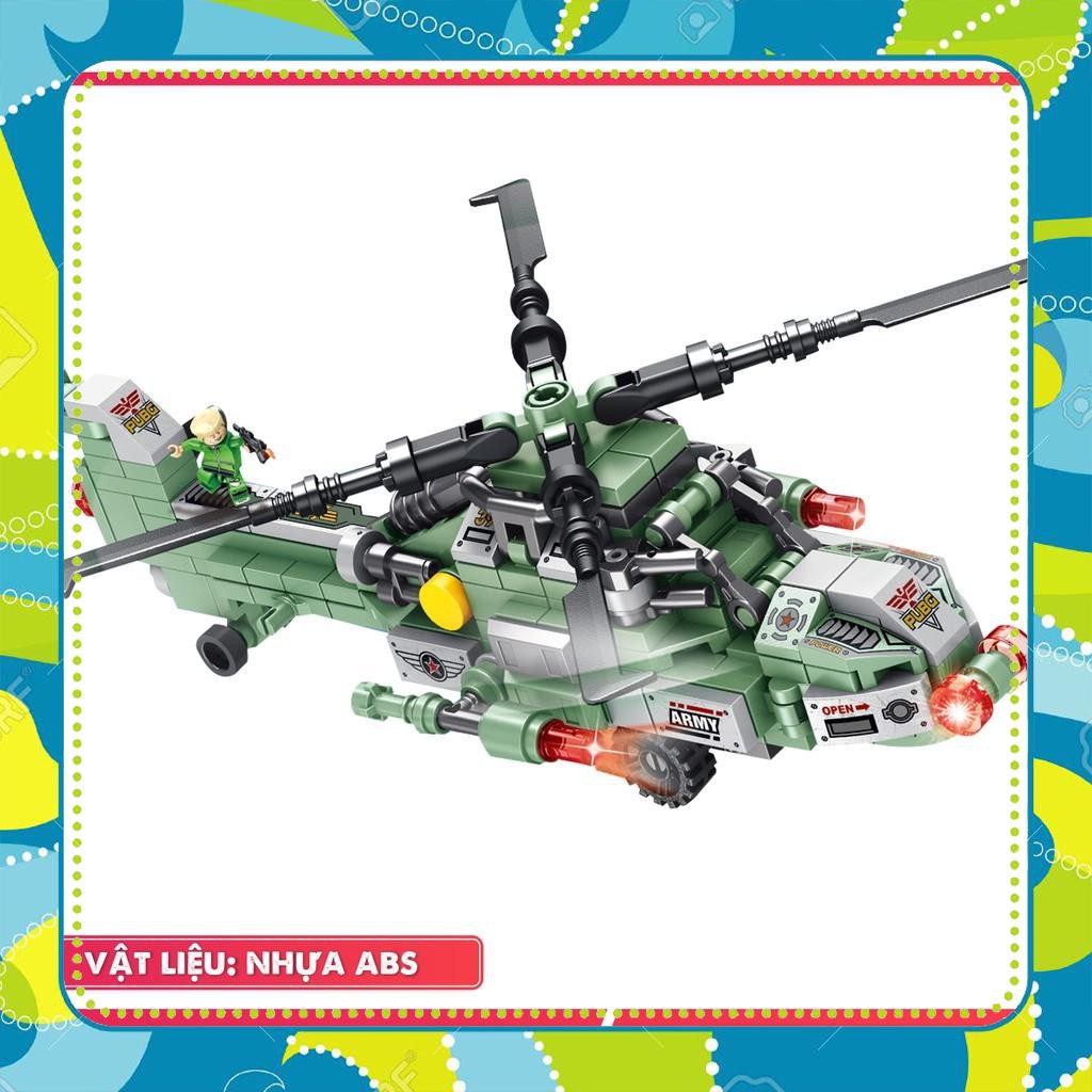 [Đồ Chơi Giá Rẻ] Bộ xếp hình Lego Panlos 47129 8 in 1 mô hình máy bay chiến đấu ghép hình trực thăng