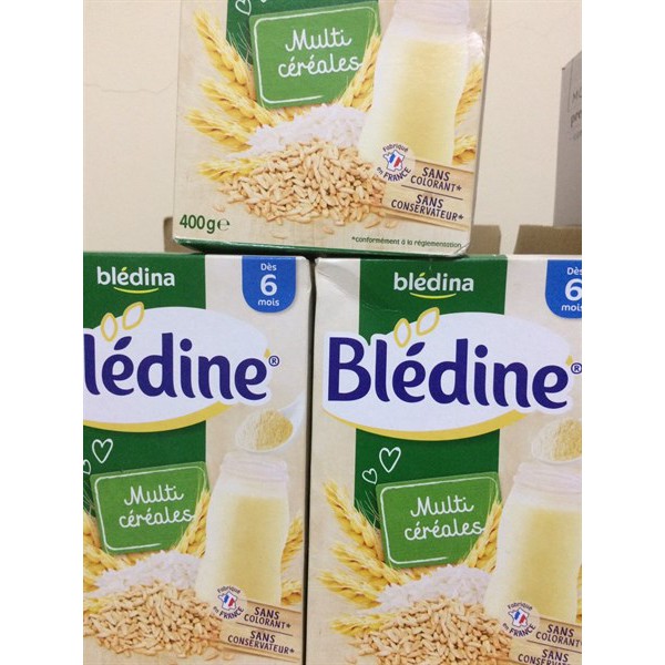 Bột pha sữa bledina 400g vị ngũ cốc 6M