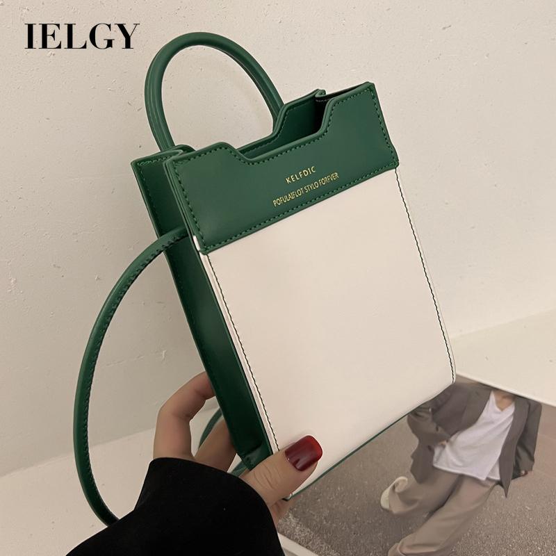 Túi Đeo Vai Hình Vuông Cỡ Nhỏ Màu Sắc Tương Phản Thời Trang Cho Nữ