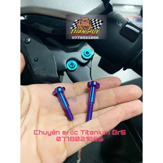 Ốc tay thắng Vario , Click 2018 Titan Gr5 cho bên trái 5li25 5li35