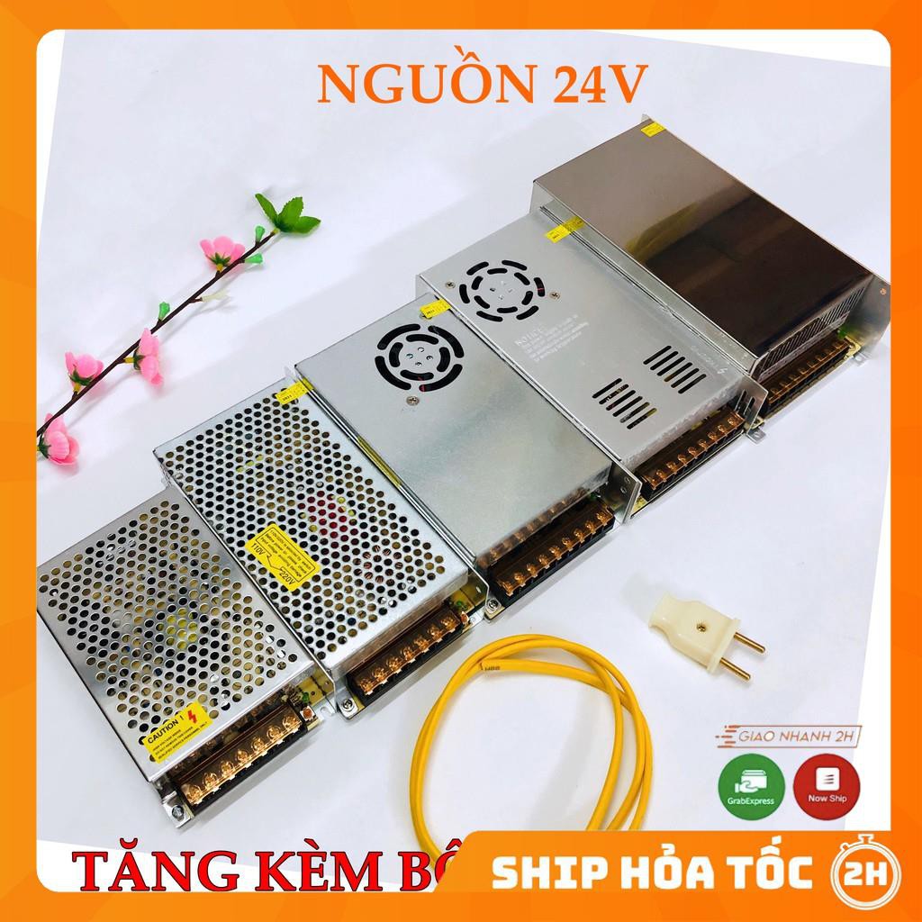 Nguồn tổ ong - Nguồn 24v 20a-15a-10a-5a-3a dùng cho led, động cơ, thiết bị điện 24v, tặng kèm dây nguồn