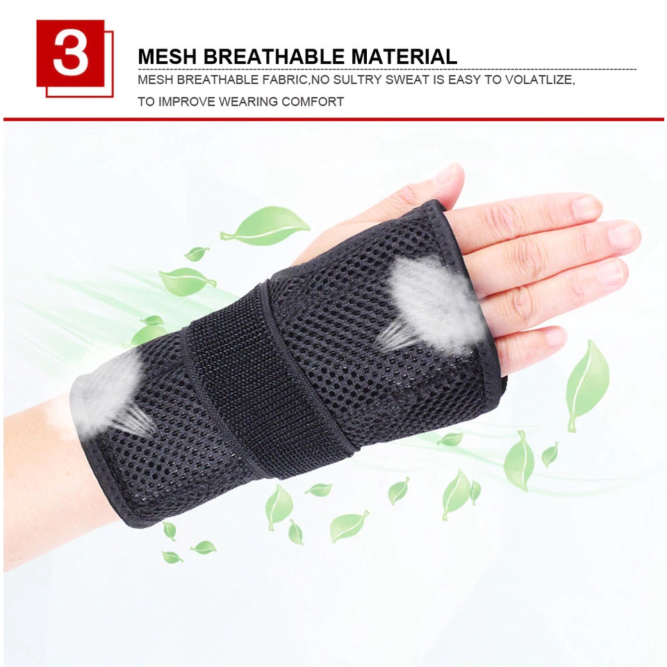 Nẹp cố định cổ tay AOLIKES A-1672 Metal Plate wrist support