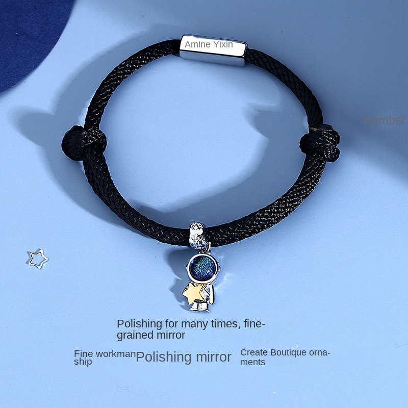 Vòng Tay In Hình Phi Hành Gia Thời Trang Dành Cho Cặp Đôi