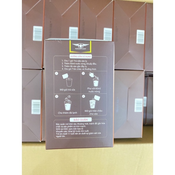 Set trà sữa trân châu đường đen