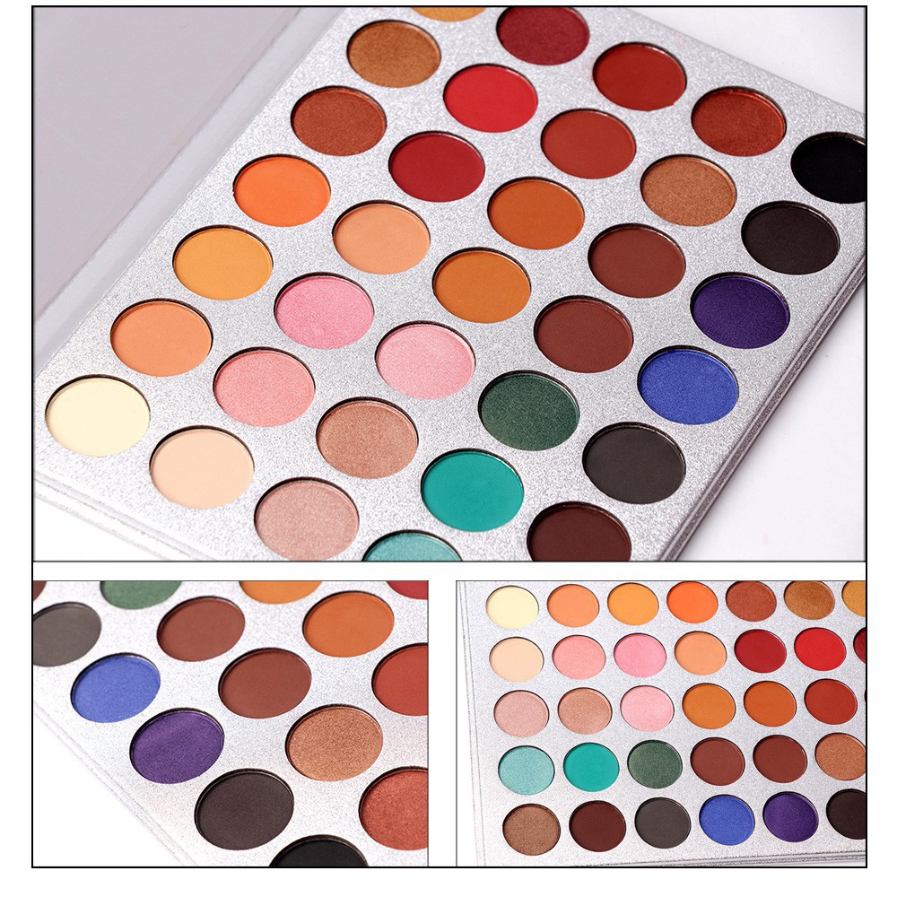 Bảng Phấn Mắt Beauty GLAZED 35 Màu Lì Và Ánh Nhũ Kết Hợp Trang Điểm Kháng Nước