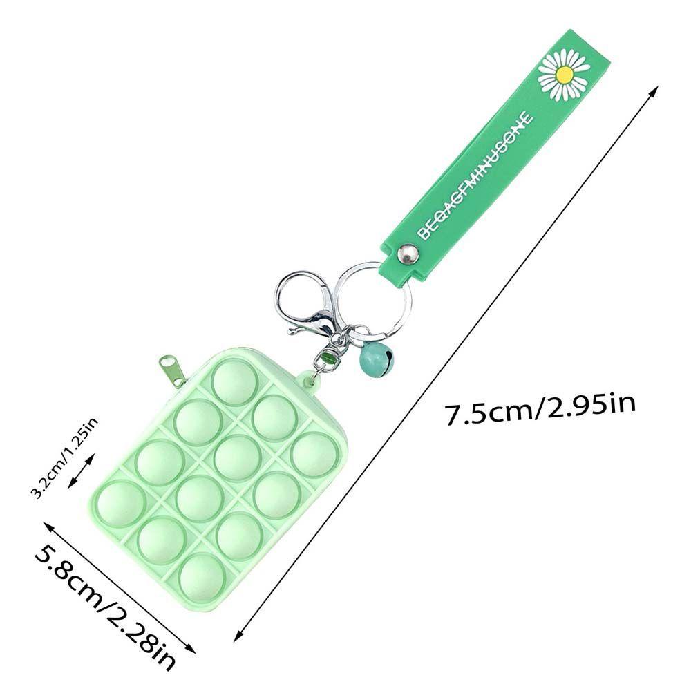 Móc Khóa Kiêm Túi Đựng Tiền Xu Nhiều Màu Giúp Giảm Căng Thẳng Tiện Dụng
