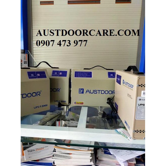 ✅ AUSTDOORCARE ✅Bình lưu điện cửa cuốn Austdoor P2000 cho cửa cuốn lớn hơn 15m2