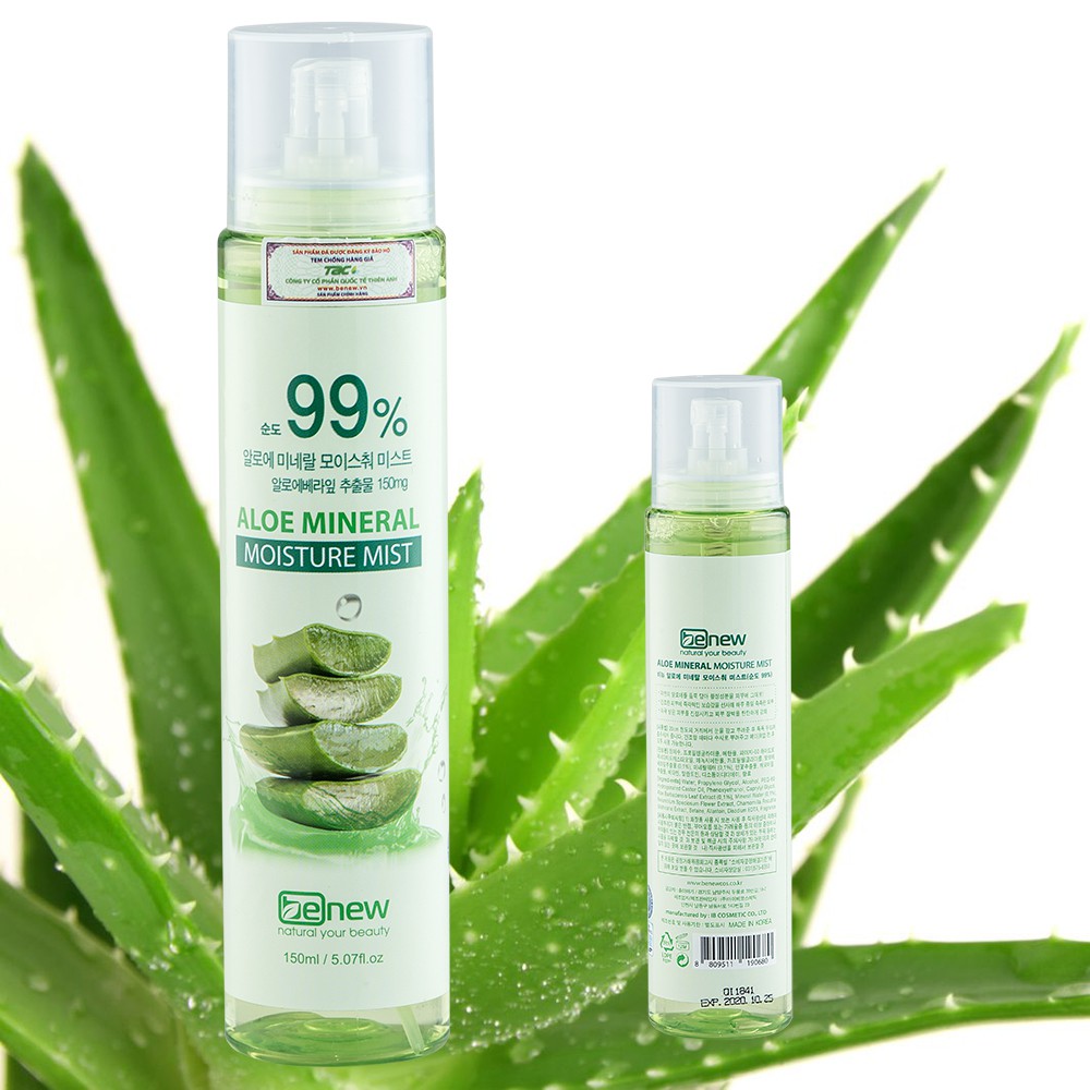 Xịt khoáng dưỡng ẩm Lô Hội Benew 150ml | BigBuy360 - bigbuy360.vn