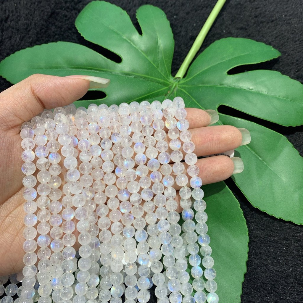 Vòng tay hạt đá Moonstone Mặt Trăng quấn 3 vòng tay Tặng hộp đỏ - Trang sức phong thủy