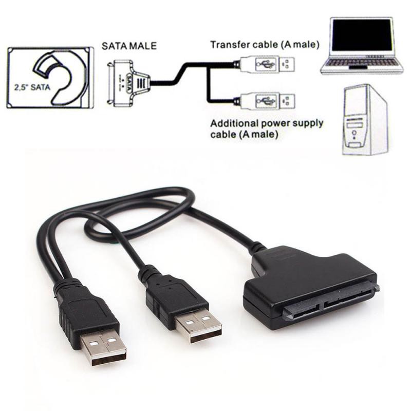Cáp chuyển đổi USB 2.0 sang IDE SATA S-ATA 2.5 SSD HDD