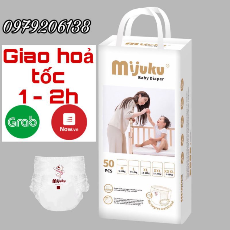 COMBO 100m tã dán/quần xuất Nhật MIJUKU đủ size M/L/XL/XXL/xxxl