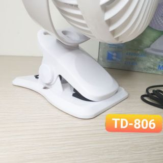 Quạt Sạc Kẹp MICKEY TD-806