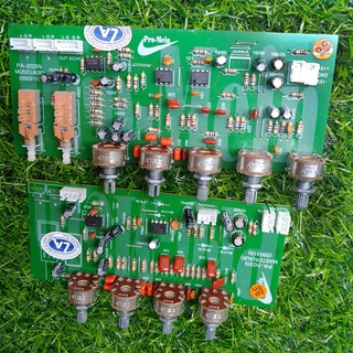 Bo master music lắp ampli pcb xanh