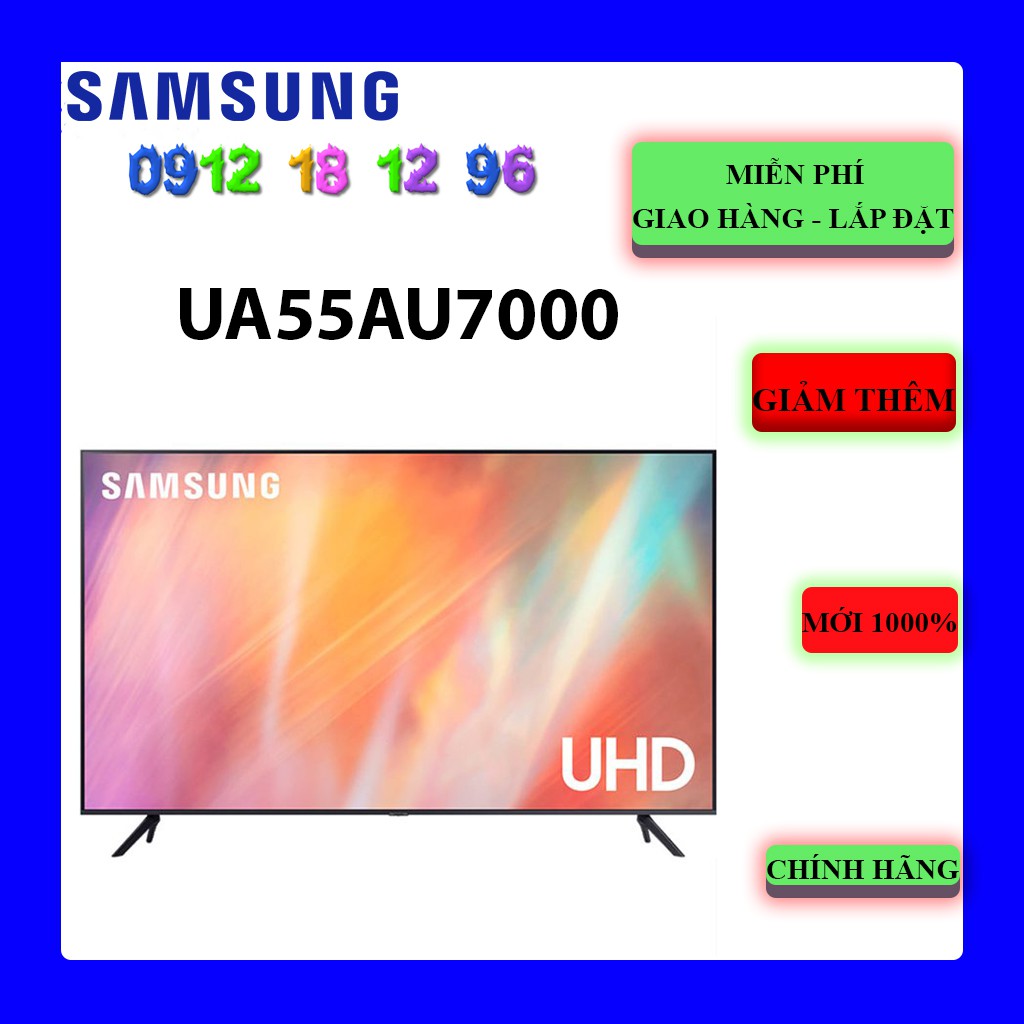 FREESHIP _ Smart Tivi Samsung UA55AU7000 4K UHD 55 Inch | 55AU7000
