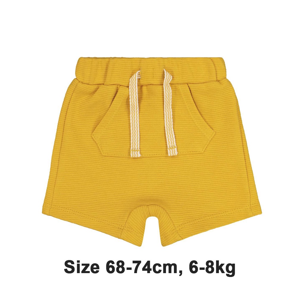 Quần short bé trai 3-10kg sơ sinh 0-2 tuổi xuất dự xịn chất thun cotton, thun da cá