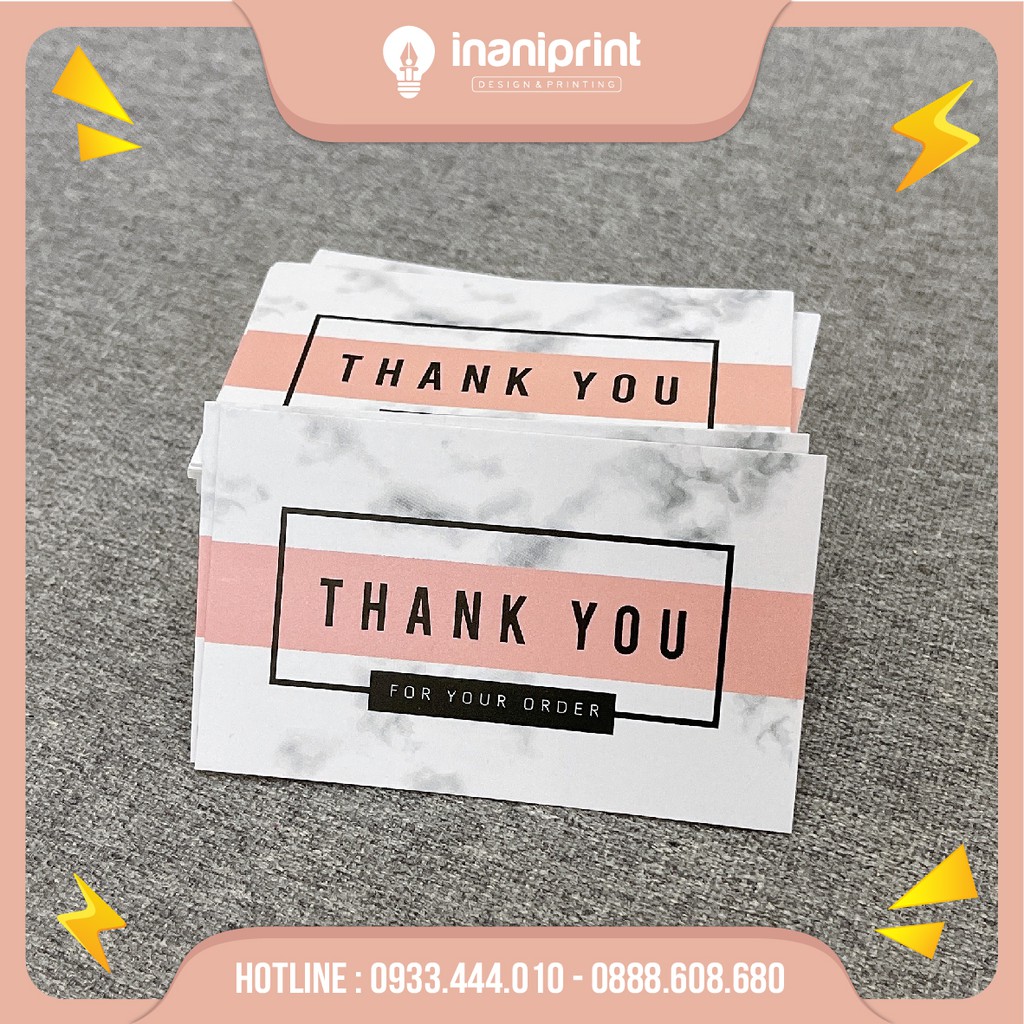 [XÃ KHO GIÁ RẺ] Card cám ơn, Phiếu cám ơn khách hàng, Thank you card giá rẻ - MS: 003