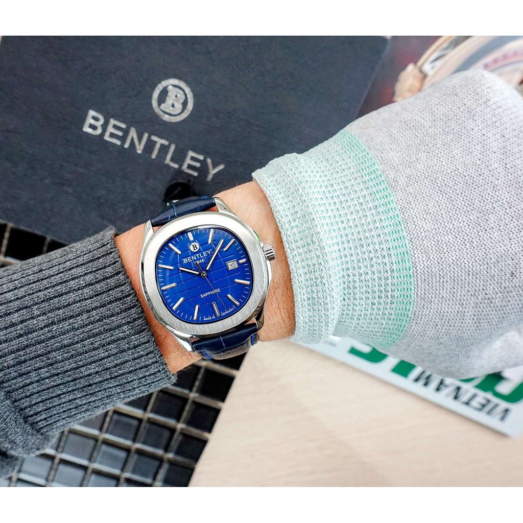 Đồng hồ nam dây da Bentley BL1869 BL1869-10 BL1869-10MWNN