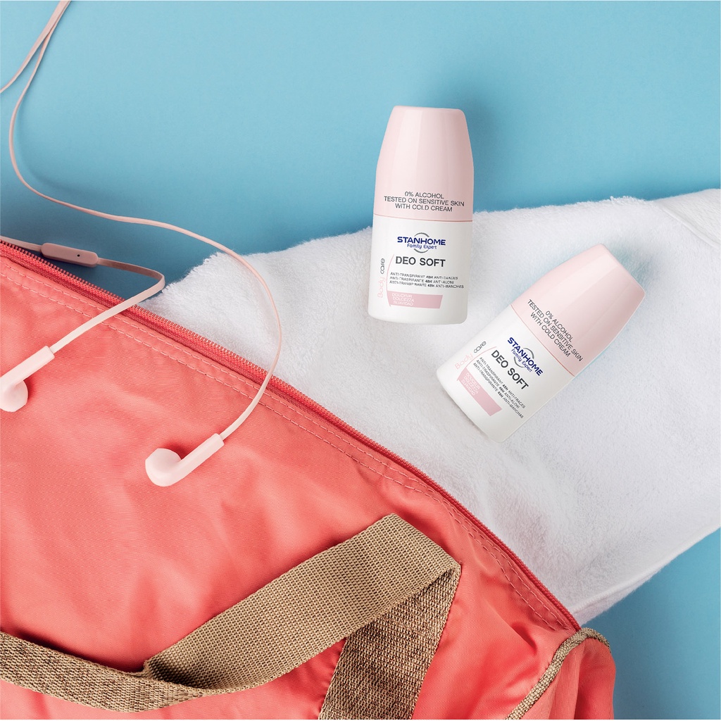Lăn khử mùi không cồn cho da nhạy cảm Stanhome Family Expert deo soft 50ml