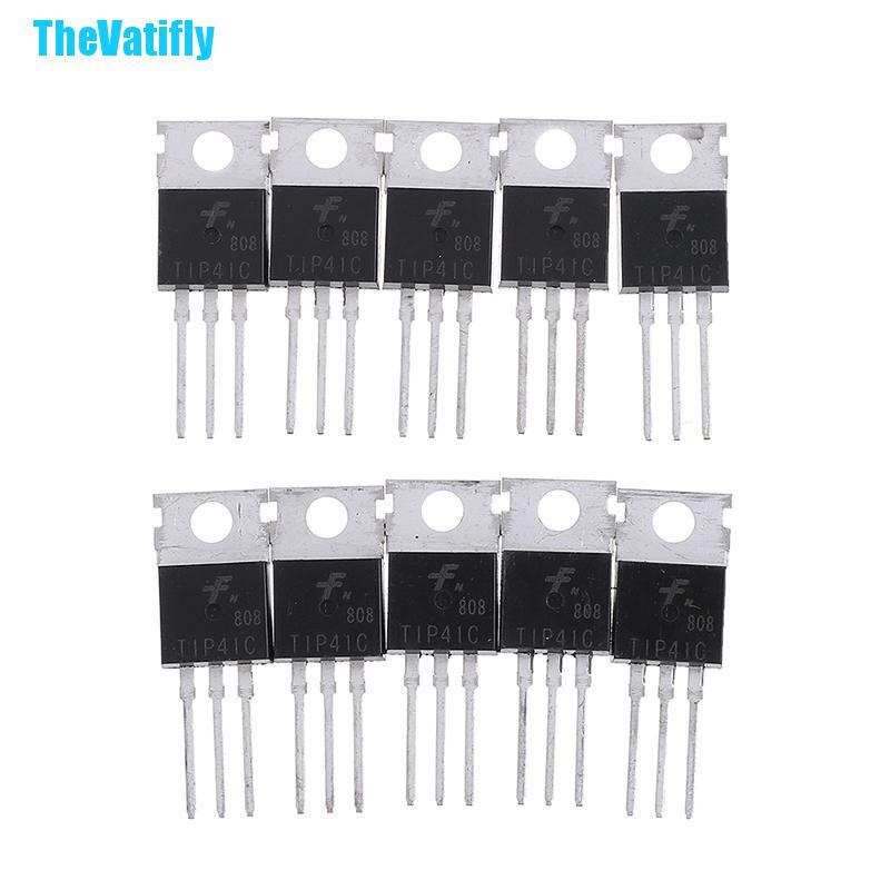 Bộ 10 Linh Kiện Điện Tử Tip41C Tip41 Npn To-220 Chất Lượng Cao