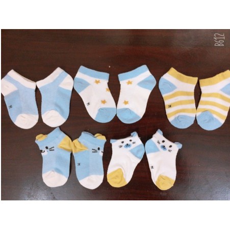 Sét 5 Đôi Tất Lưới Cổ Thấp Kid's Socks