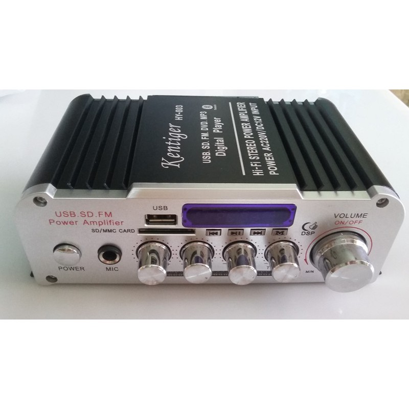 Amly mini Karaoke Kentiger HY 803 có bluetooth 12V-220V {SIÊU SALE}