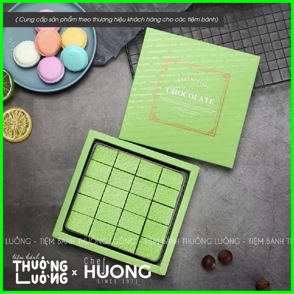 [Siêu ngon-Sạch-Không chảy] Socola tươi Nama Chocolate Matcha - Sô cô la vị trà xanh Nhật Bản - Chef Hương