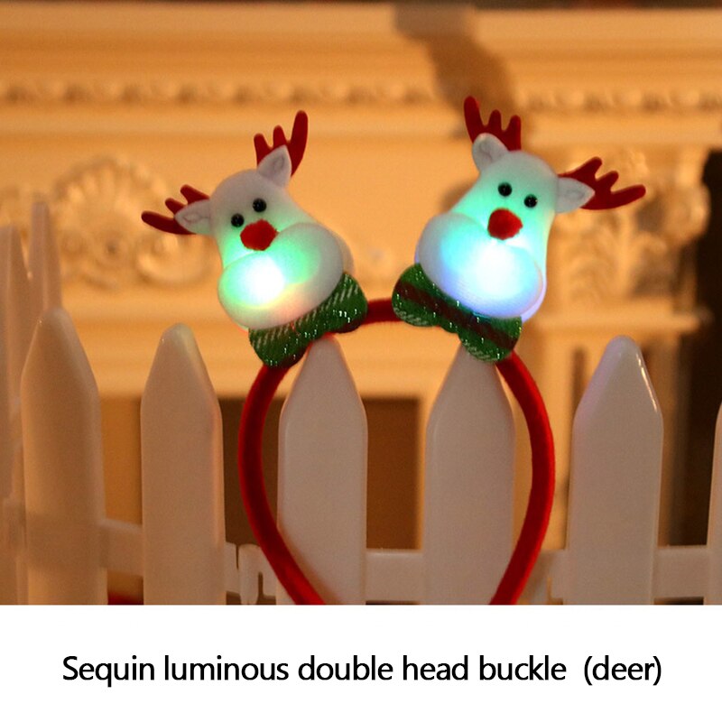 Cài tóc Giáng sinh có đèn LED phát sáng kiểu dáng đa dạng