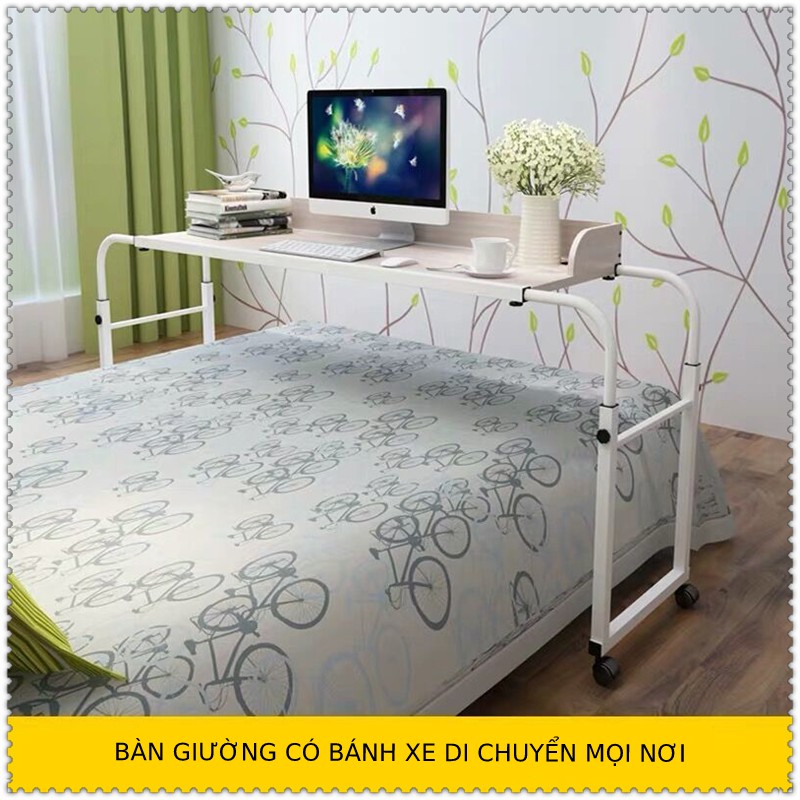 Bàn Làm Việc Giường Có Bánh Xe♥️ TÙY CHỌN KÍCH THƯỚC 80*40 cm và 120*40cm♥️ Có Thể Thu Gọn Và Kéo Dài | BigBuy360 - bigbuy360.vn