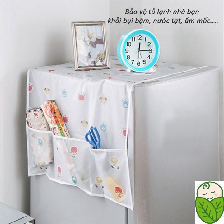 Tấm Phủ Tủ Lạnh, Lò Vi Sóng, Khăn Phủ Máy Giăt Đa Năng Kích Thước 55x130cm