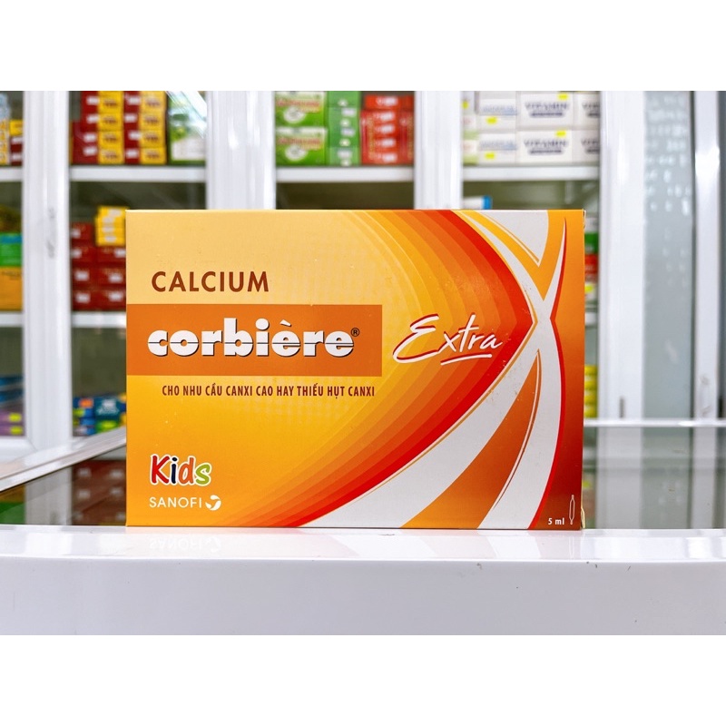 ✅[Chính hãng] Calcium Corbiere Extra cho nhu cầu canxi hay thiếu hụt canxi (Hộp 30 ống)