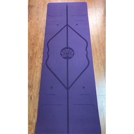 Thảm Tập Yoga Gym Định Tuyến TPE dầy 8mm 1 lớp Cao Cấp LOẠI 1 - Tặng Kèm TÚI