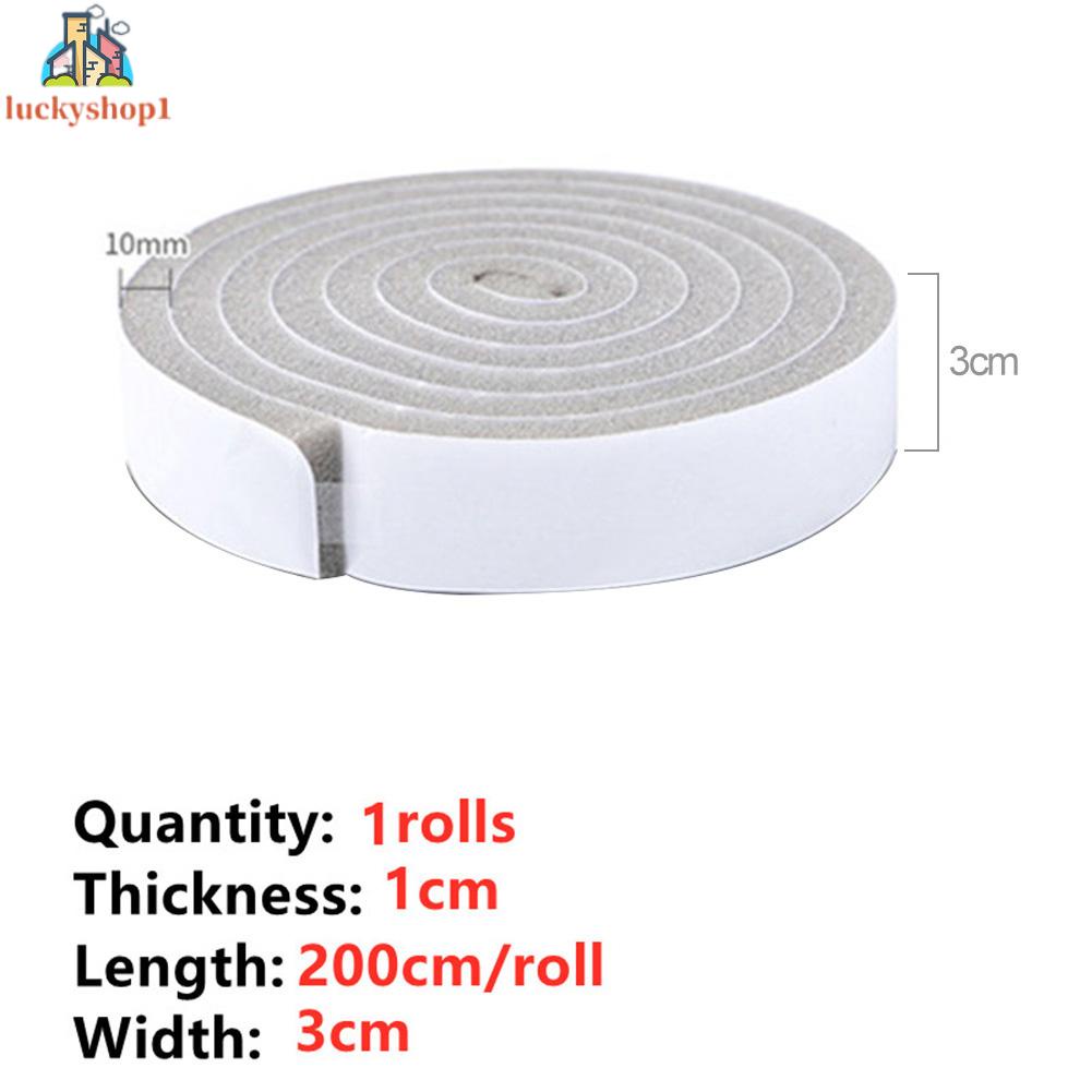 Cuộn xốp cách âm Dán cửa kính chắn gió Khung cửa sổ tiện lợi Đường may cửa Dải xốp cách âm chống bụi kính chắn gió Loại tự dính