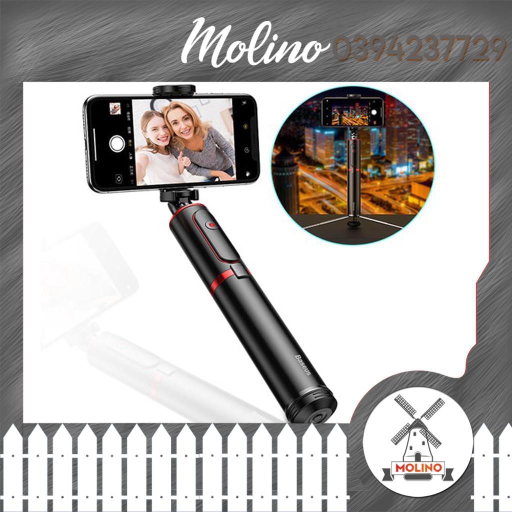 Gậy Chụp hình Tự Sướng/ Live Stream Tích Hợp Tripod Rút Gọn - Baseus Fully Folding Selfie Stick