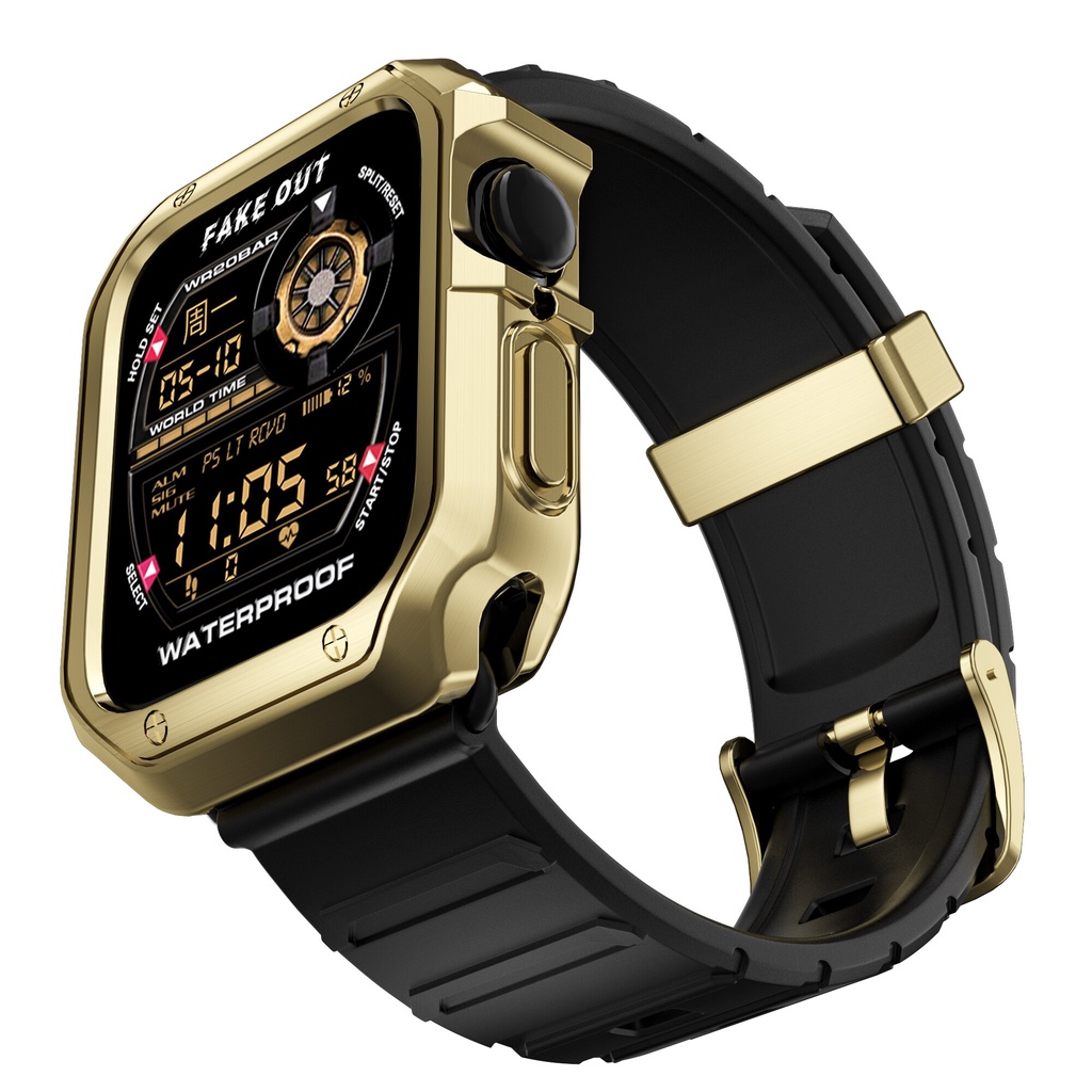 Ốp bảo vệ bằng TPU kèm dây đeo cao su mềm thích hợp cho Apple Watch 6 5 40mm 44mm 42mm / 38mm iWatch 5 4 3 6 SE