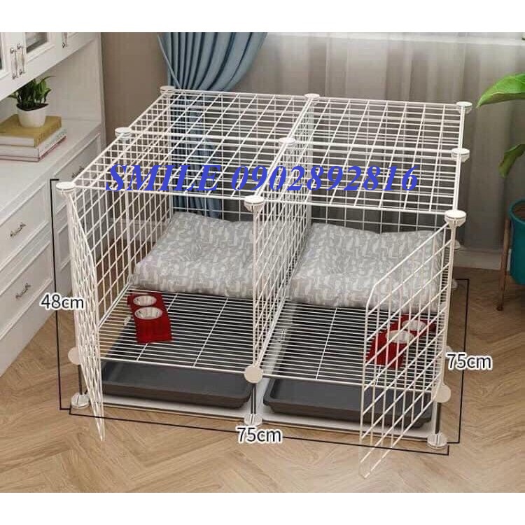 [TẶNG KHAY VỆ SINH] COMBO CHUỒNG, LỒNG LƯỚI THÉP LOẠI LỚN BIGSIZE CHO CHÓ MÈO THÚ CƯNG ĐA NĂNG